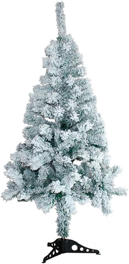 ACAN Tradineur - Árbol de Navidad nevado, Pino, Abeto Artificial Blanco, Estructura de plástico y Metal Revestido, Robusto y Duradero, fácil Montaje, 120 cm