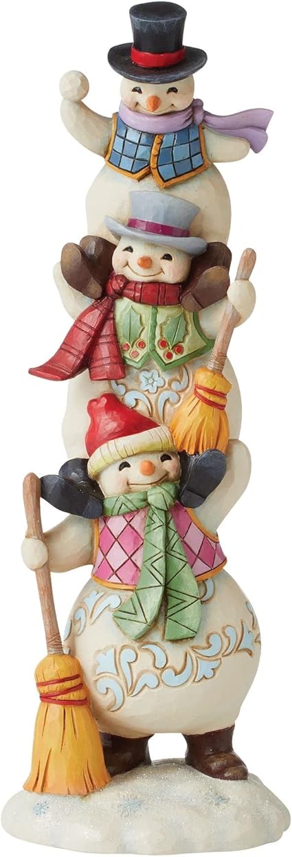 Heartwood Creek - Figura Tres muñecos de Nieve Apilados