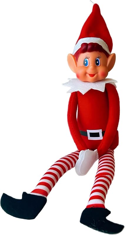 GLOW Wholesale- Papá Noel Figura Divertida de Elfos Behavin' Badly con Cuerpo Suave y Cara de Vinilo, Color Elfie (niño) (13056)