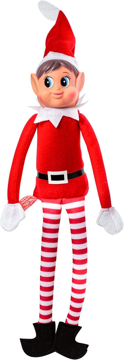 Elves Behavin Badly 12 Pulgadas Rojo Pierna Larga Cuerpo Suave Cara 'Chica' Elf con Sombrero