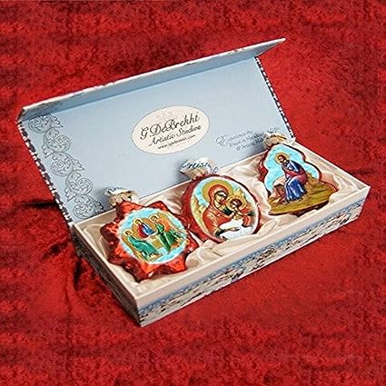 G. Debrekht Belén Adornos de Cristal (Set de 3)