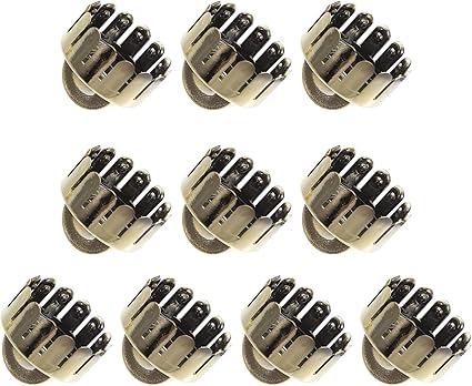 Gadpiparty 10 Piezas Cubierta De Bolas De Navidad Accesorios De Bolas Colgantes Venta De Adornos Navideños Adornos Navideños Perchas Gorras Tapas De Adorno De Navidad El Plastico Oro Conectar