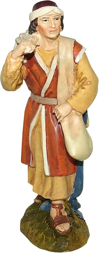 Ferrari & Arrighetti Figuras Belén: Pastor - Colección Martino Landi para nacimiento de 12 cm