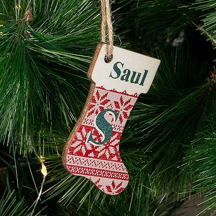 Wanapix | Adorno de Navidad Personalizado de Madera con Forma Original | Adorno para Árbol Navidad Personalizado con Foto | Incluye Cuerda de Yute para Colgar | Adornos Navideños con Foto | Bota