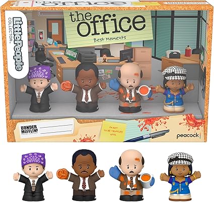 LITTLEPEOPLE COLLECTOR The Office, edición Especial de la Serie de televisión para Adultos y Fans, Caja Que se Puede exponer, 4 Figuras para + 13 años, HVG56