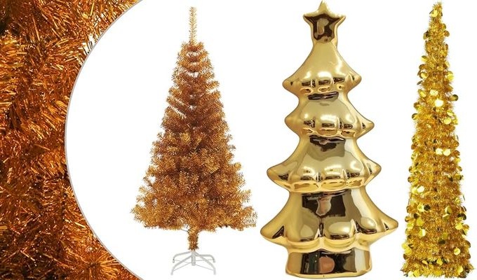 Los 3 mejores Árboles de Navidad dorados 2024 en España: calidad y precio que brillan.